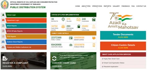 smart cards tn|tnpds official website site.